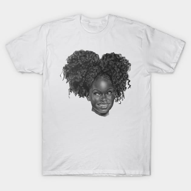 Curly Girl T-Shirt by Mod Art